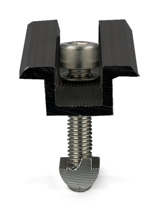 Middle clamp with M8 cylinder head screw &amp; slot nut
