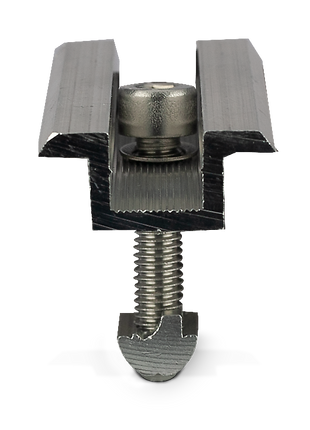 Middle clamp with M8 cylinder head screw &amp; slot nut